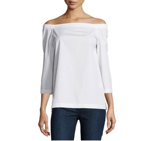 Theory off the shoulder top - Picture 4 of 5